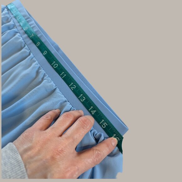 Light Blue Sheer Swimsuit / Pool / Beach Cover Up Skirt - Large - Picture 7 of 9